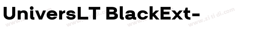 UniversLT BlackExt字体转换